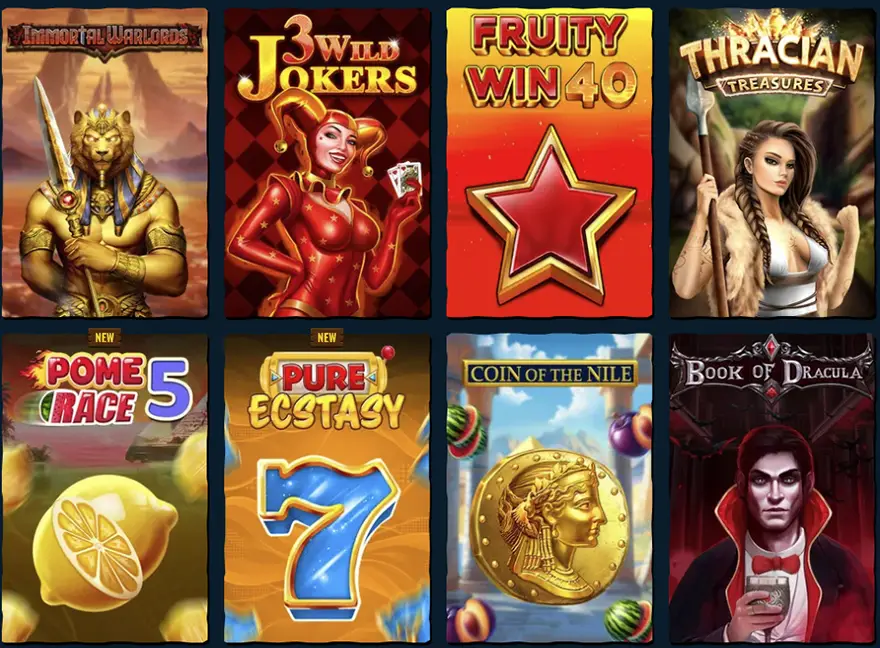 Όλα τα κουλοχέρηδες στο Spinanga Casino